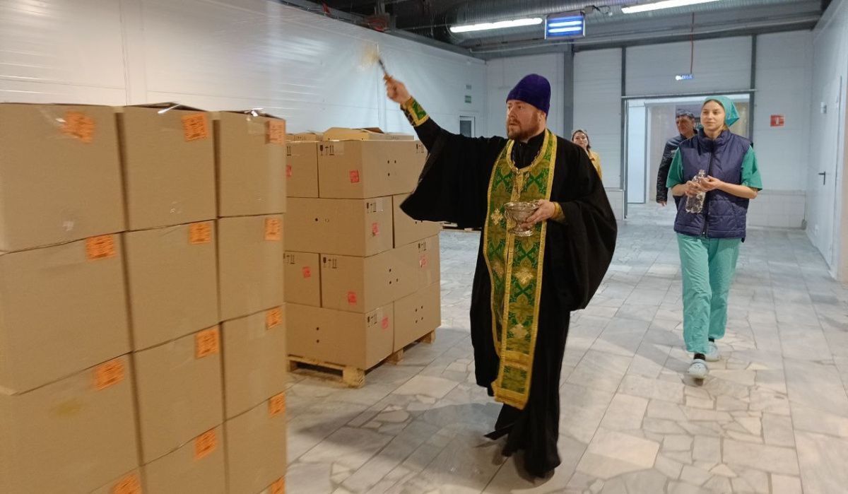 На АО &quot;Птицефабрика Чайковская&quot; начался обряд освящения яиц к Светлой Пасхе